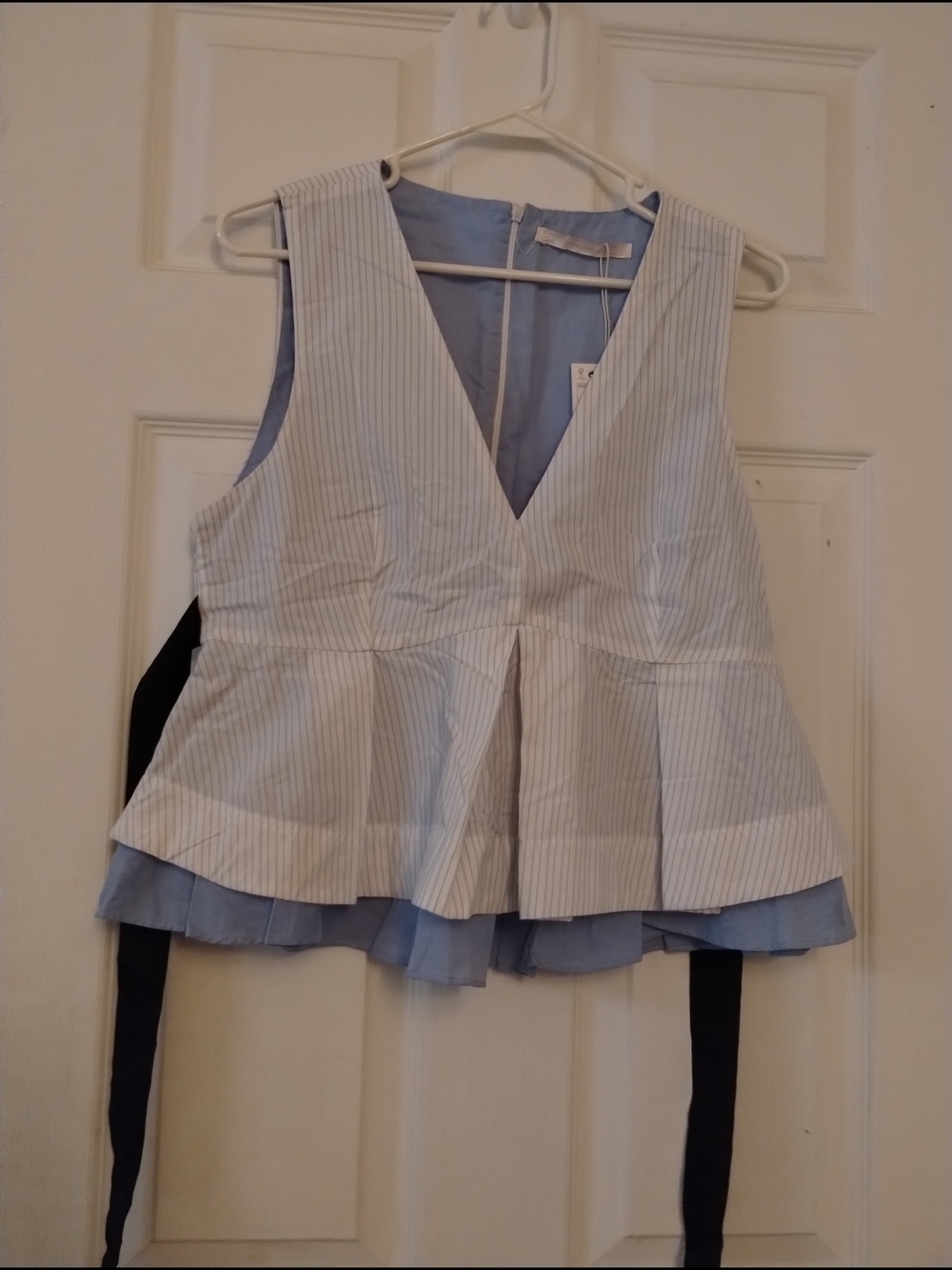 Zara Trafaluc V Neck Size Large Peplum Top